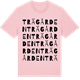 Pink Cotton t-shirt med Trägården ordlek t-shirt