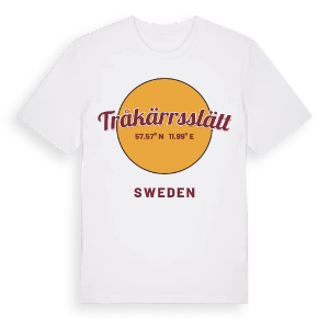 Tråkärrsslätt cirkel t-shirt – ekologisk bomull t-shirt från Pinshirt