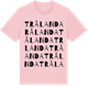 Pink Cotton t-shirt med Trålanda ordlek t-shirt