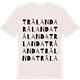 Vintage White t-shirt med Trålanda ordlek t-shirt