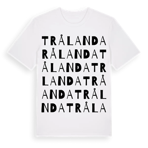 Trålanda ordlek t-shirt – ekologisk bomull t-shirt från Pinshirt