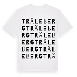 Träleberg ordlek t-shirt – ekologisk bomull t-shirt från Pinshirt