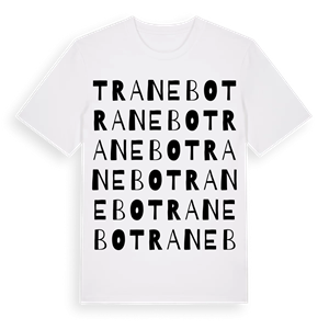 Tranebo ordlek t-shirt – ekologisk bomull t-shirt från Pinshirt