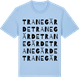 Blue Soul t-shirt med Tranegärde ordlek t-shirt