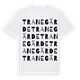 White t-shirt med Tranegärde ordlek t-shirt