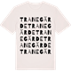 Vintage White t-shirt med Tranegärde ordlek t-shirt
