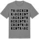 Mid Heather Gray t-shirt med Tranered ordlek t-shirt