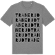 Mid Heather Gray t-shirt med Tranerud ordlek t-shirt