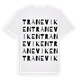 White t-shirt med Traneviken ordlek t-shirt