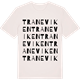 Vintage White t-shirt med Traneviken ordlek t-shirt