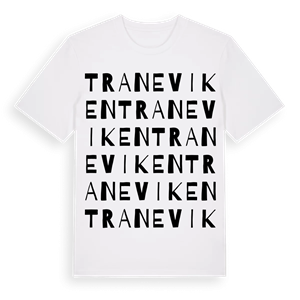 Traneviken ordlek t-shirt – ekologisk bomull t-shirt från Pinshirt