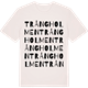 Vintage White t-shirt med Trångholmen ordlek t-shirt