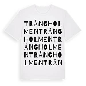 Trångholmen ordlek t-shirt – ekologisk bomull t-shirt från Pinshirt