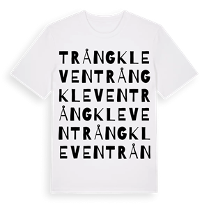 Trångkleven ordlek t-shirt – ekologisk bomull t-shirt från Pinshirt