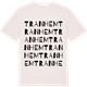 Vintage White t-shirt med Tranhem ordlek t-shirt