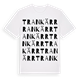 White t-shirt med Trankärr ordlek t-shirt