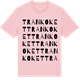 Pink Cotton t-shirt med Trankoket ordlek t-shirt