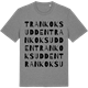 Mid Heather Gray t-shirt med Trankoksudden ordlek t-shirt
