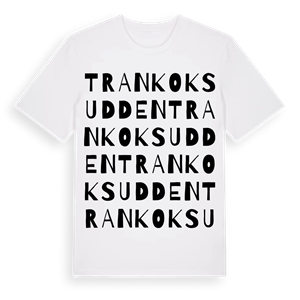 Trankoksudden ordlek t-shirt – ekologisk bomull t-shirt från Pinshirt