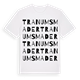 White t-shirt med Tranums mader ordlek t-shirt