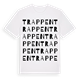 White t-shirt med Trappen ordlek t-shirt