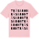 Pink Cotton t-shirt med Träsbron ordlek t-shirt
