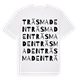 White t-shirt med Träsmaden ordlek t-shirt