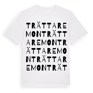 Trättaremon ordlek t-shirt – ekologisk bomull t-shirt från Pinshirt
