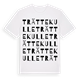White t-shirt med Trättekulle ordlek t-shirt