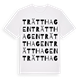 White t-shirt med Trätthagen ordlek t-shirt