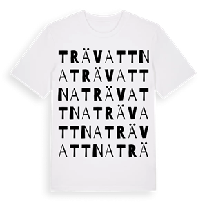Trävattna ordlek t-shirt – ekologisk bomull t-shirt från Pinshirt