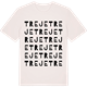 Vintage White t-shirt med Treje ordlek t-shirt