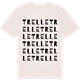 Vintage White t-shirt med Trelle ordlek t-shirt