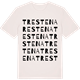 Vintage White t-shirt med Trestena ordlek t-shirt