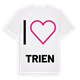 Jag älskar Trien t-shirt stort tryck