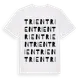 White t-shirt med Trien ordlek t-shirt