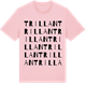 Pink Cotton t-shirt med Trillan ordlek t-shirt