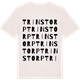 Vintage White t-shirt med Trinstorp ordlek t-shirt