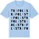 Blue Soul t-shirt med Tripolis ordlek t-shirt