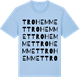 Blue Soul t-shirt med Trohemmet ordlek t-shirt