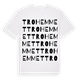White t-shirt med Trohemmet ordlek t-shirt