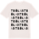 Vintage White t-shirt med Trökan ordlek t-shirt