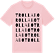 Pink Cotton t-shirt med Trollabo ordlek t-shirt