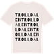Vintage White t-shirt med Trolldalen ordlek t-shirt