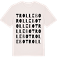 Vintage White t-shirt med Trollebo ordlek t-shirt