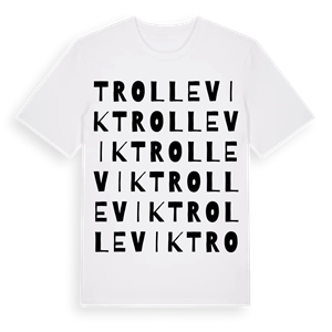 Trollevik ordlek t-shirt – ekologisk bomull t-shirt från Pinshirt