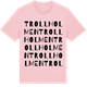 Pink Cotton t-shirt med Trollholmen ordlek t-shirt
