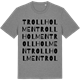 Mid Heather Gray t-shirt med Trollholmen ordlek t-shirt