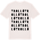 Vintage White t-shirt med Trollö ordlek t-shirt
