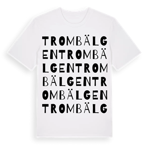Trombälgen ordlek t-shirt – ekologisk bomull t-shirt från Pinshirt